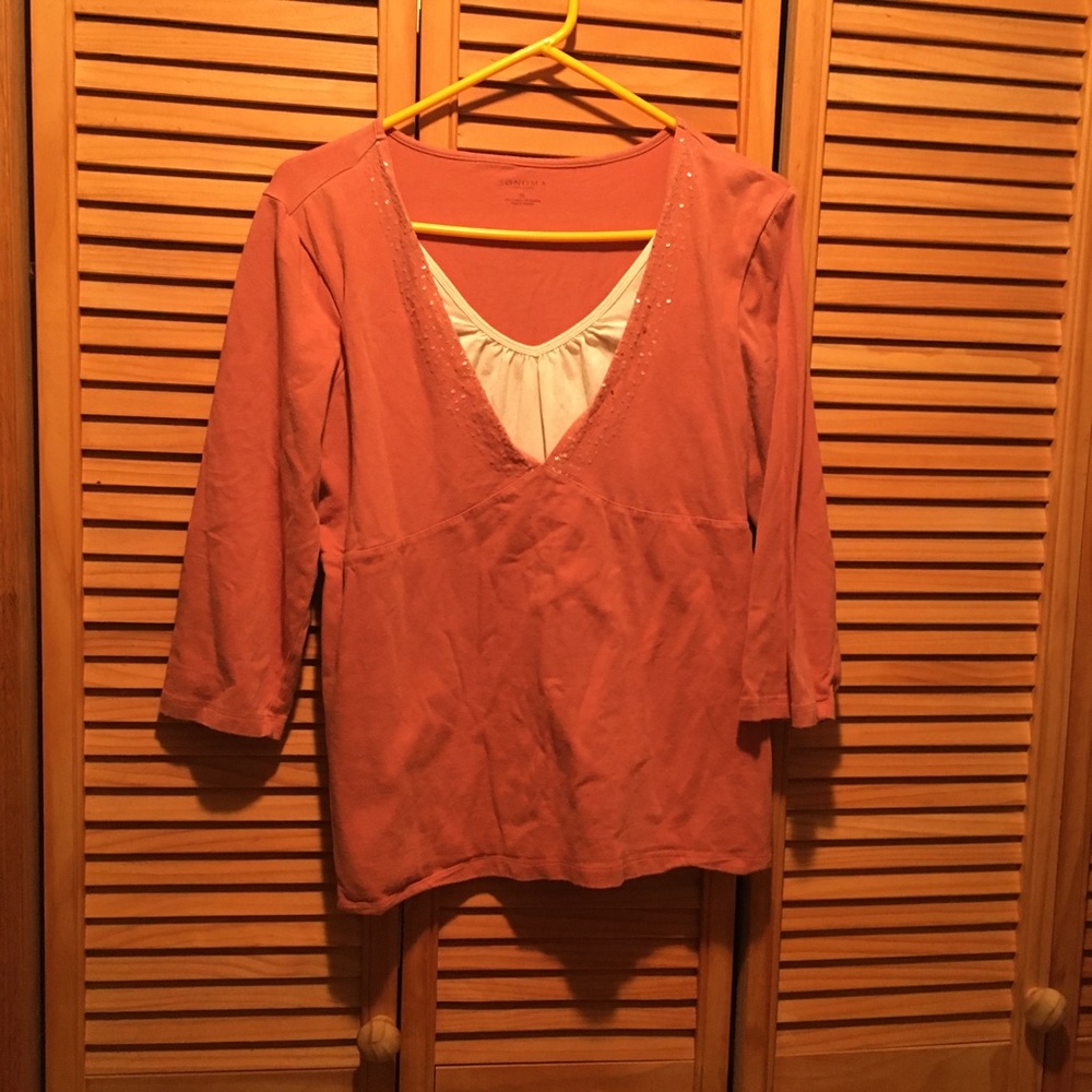 💚 5 for $15! 💚 Casual Ladies Top with 3/4 Sleeve